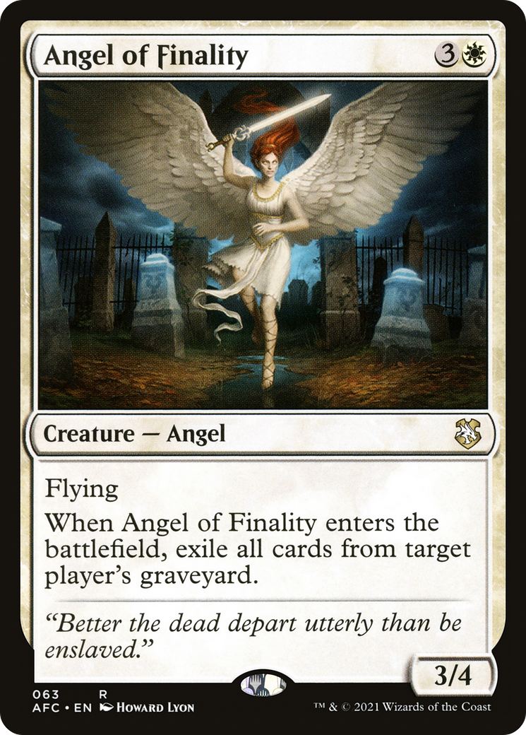 Angel of Finality [Dungeons & Dragons: Adventures in the Forgotten Realms Commander] | Grognard Games