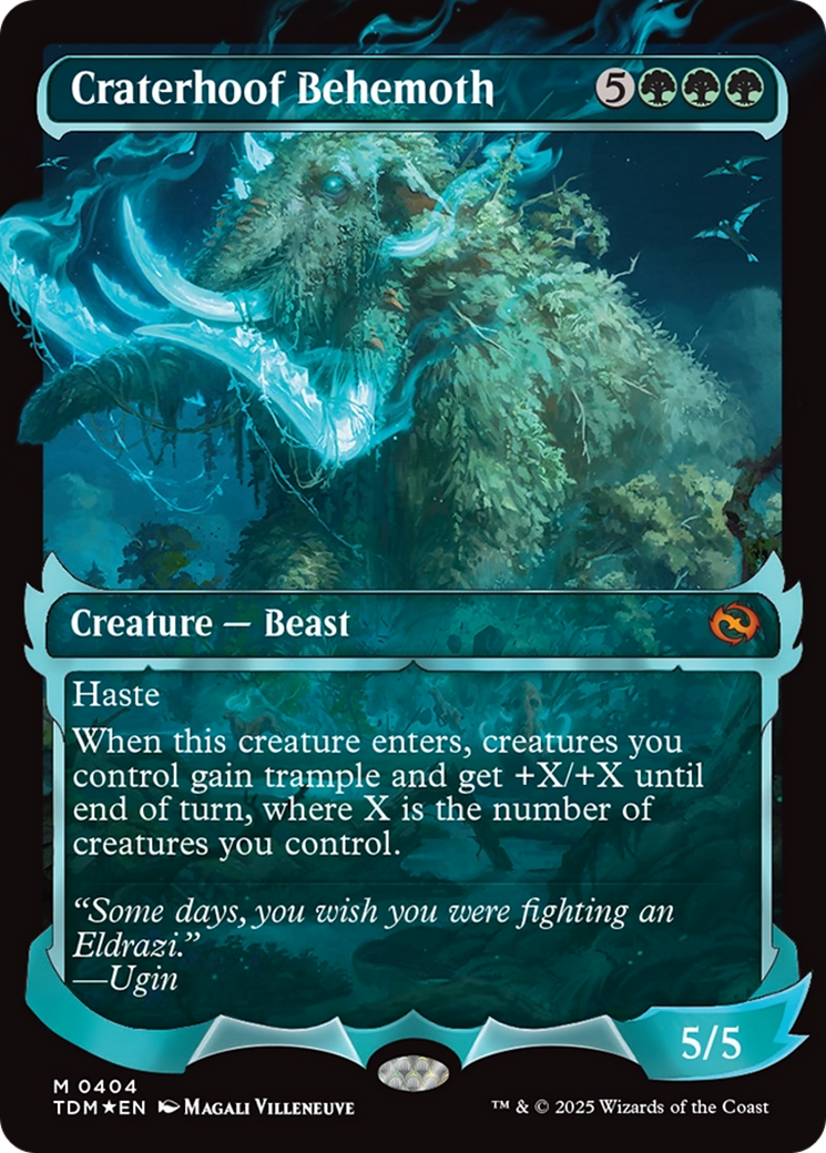 Craterhoof Behemoth (Showcase) [Tarkir: Dragonstorm] | Grognard Games