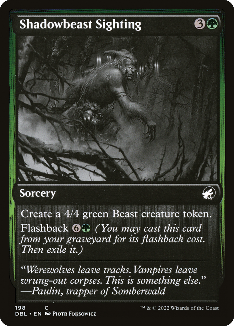 Shadowbeast Sighting [Innistrad: Double Feature] | Grognard Games