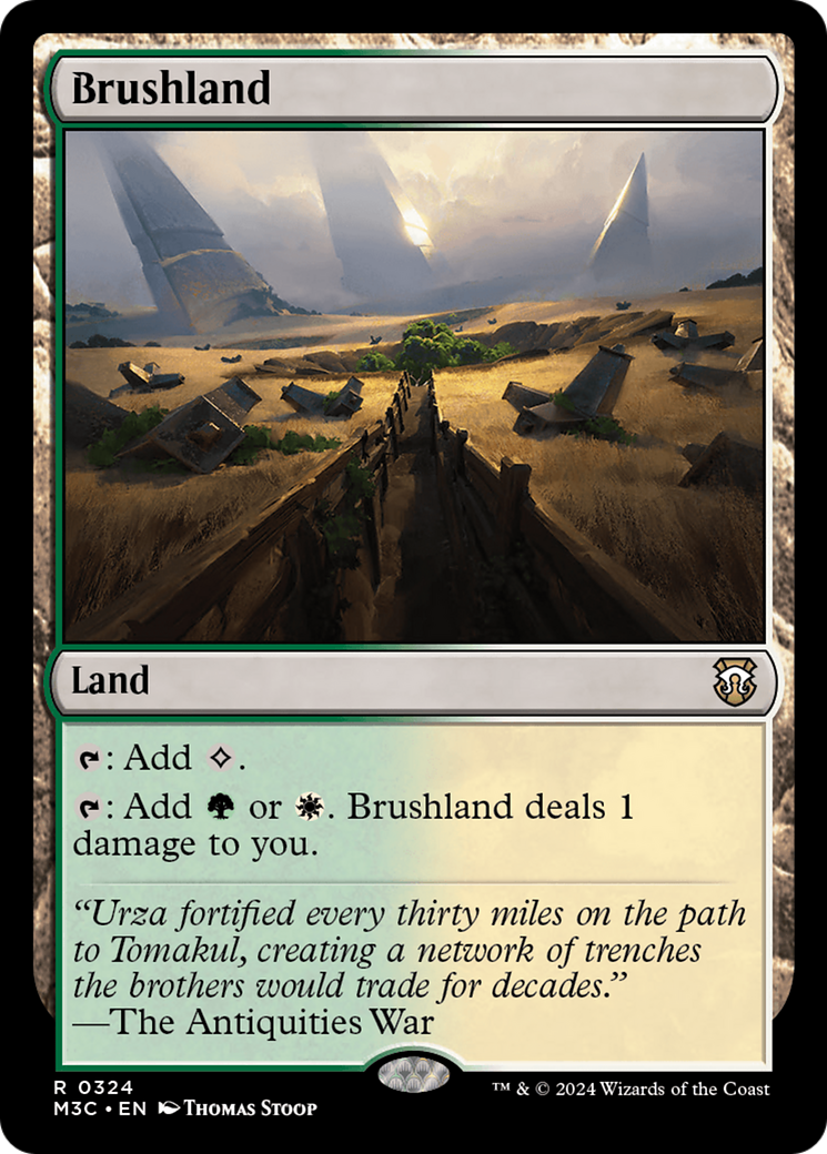 Brushland (Ripple Foil) [Modern Horizons 3 Commander] | Grognard Games