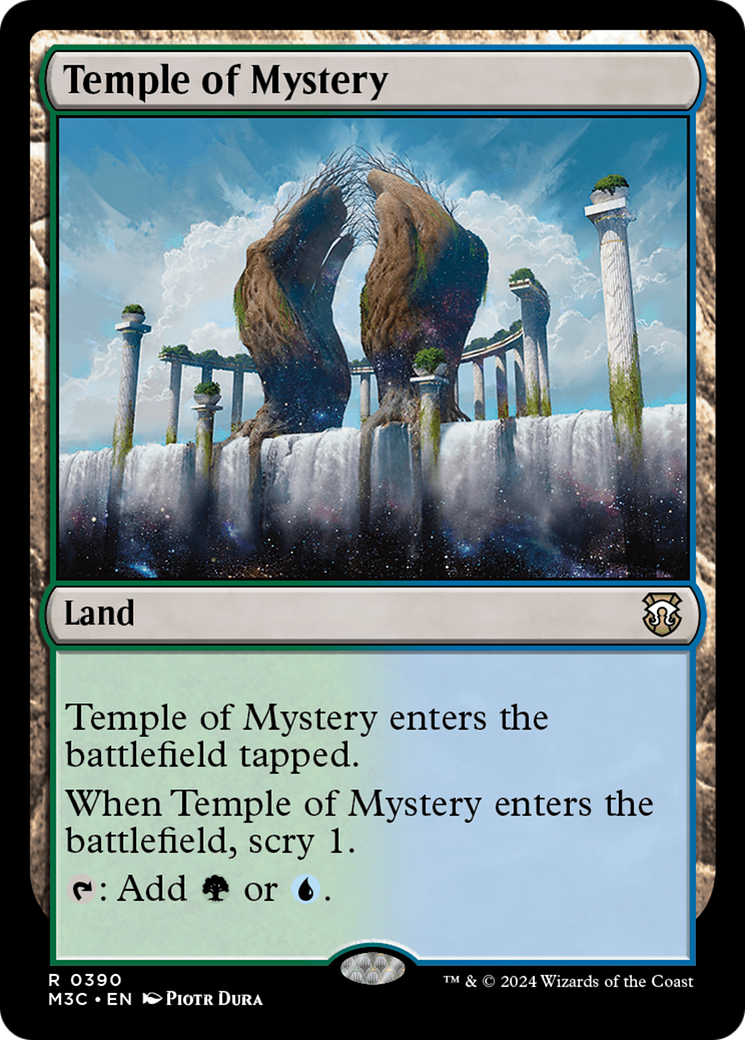 Temple of Mystery (Ripple Foil) [Modern Horizons 3 Commander] | Grognard Games