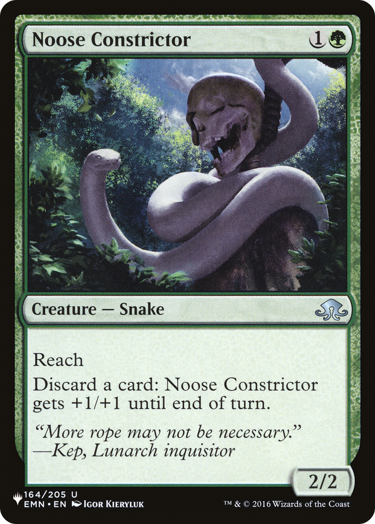 Noose Constrictor [The List Reprints] | Grognard Games