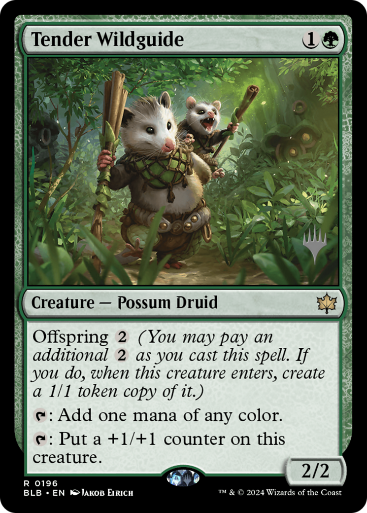 Tender Wildguide (Promo Pack) [Bloomburrow Promos] | Grognard Games
