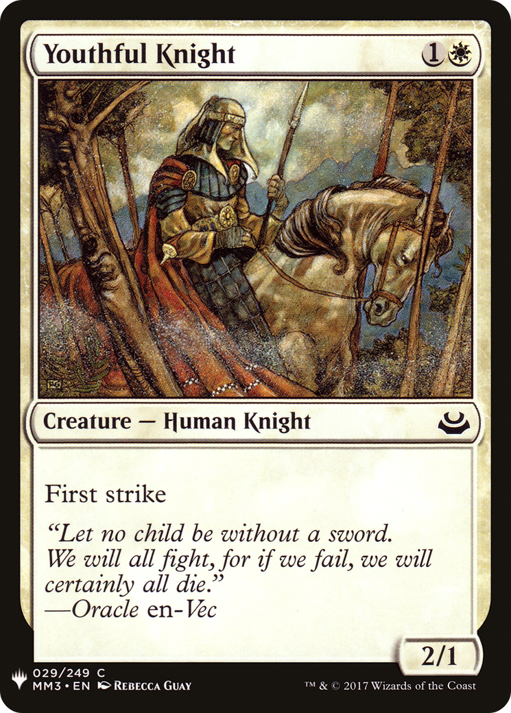 Youthful Knight [Mystery Booster] | Grognard Games