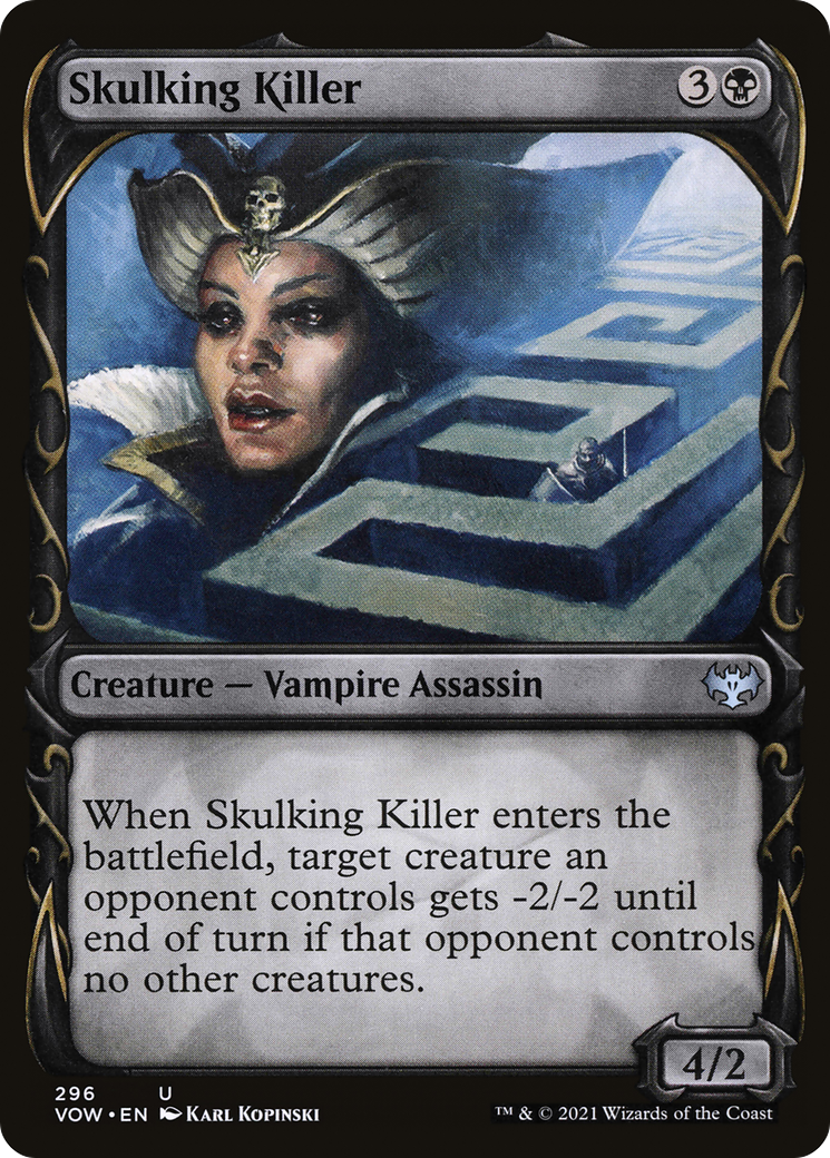 Skulking Killer (Showcase Fang Frame) [Innistrad: Crimson Vow] | Grognard Games