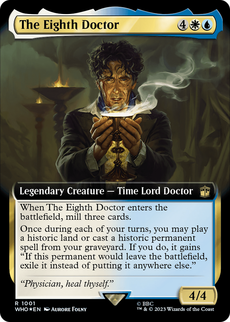 The Eighth Doctor (Extended Art) (Surge Foil) [Doctor Who] | Grognard Games