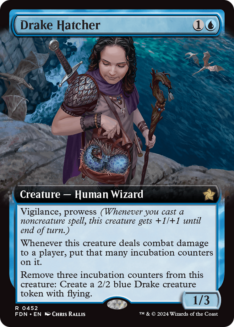 Drake Hatcher (Extended Art) [Foundations] | Grognard Games