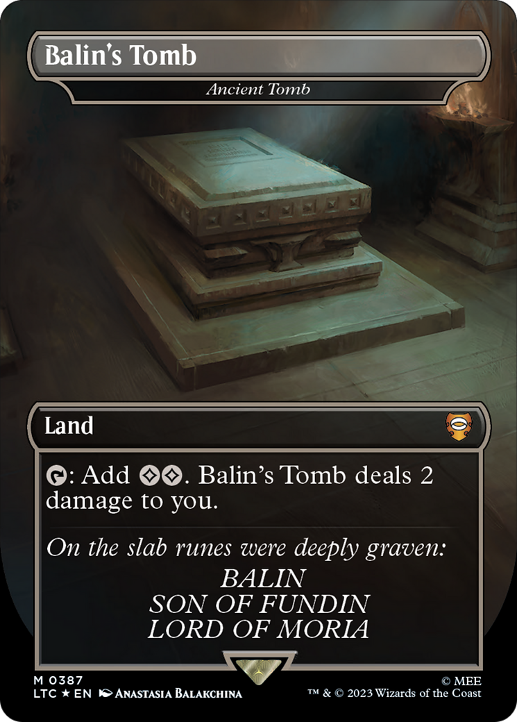 Balin's Tomb - Ancient Tomb (Surge Foil Realms and Relics) [The Lord of the Rings: Tales of Middle-Earth Commander] | Grognard Games