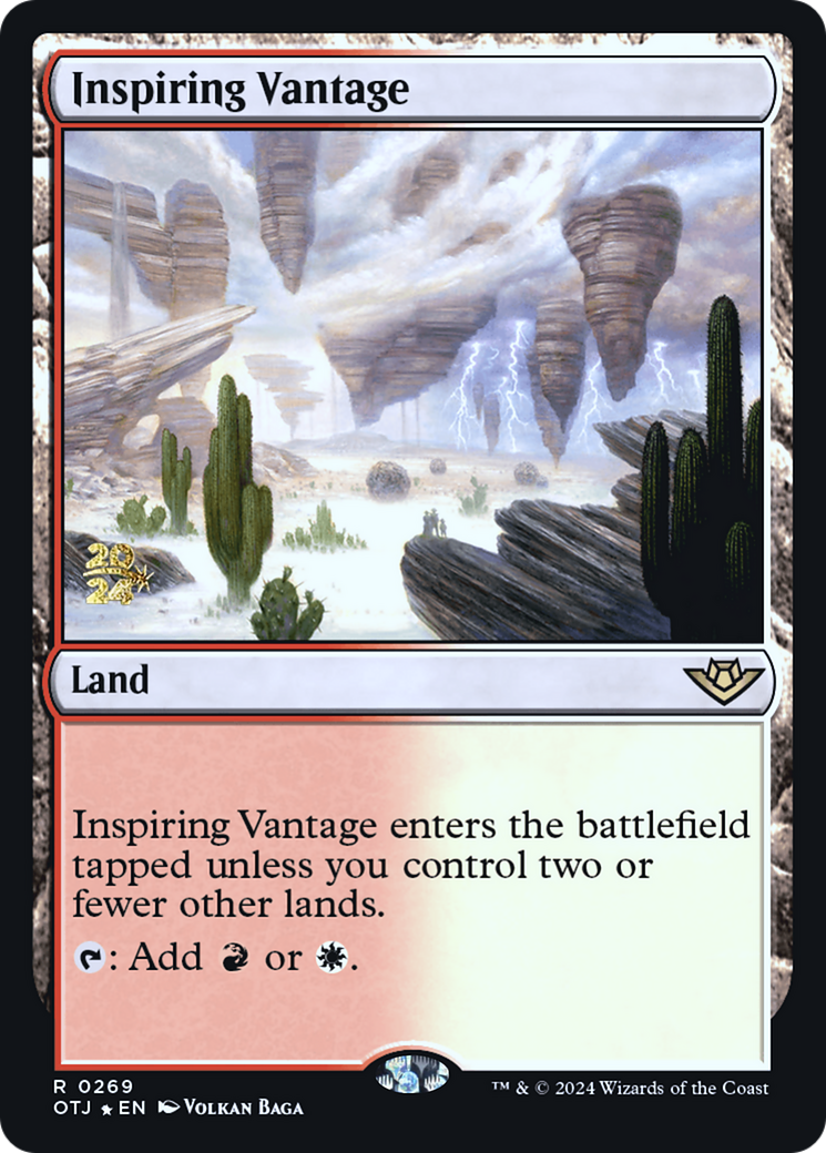 Inspiring Vantage (OTJ) [Outlaws of Thunder Junction Prerelease Promos] | Grognard Games