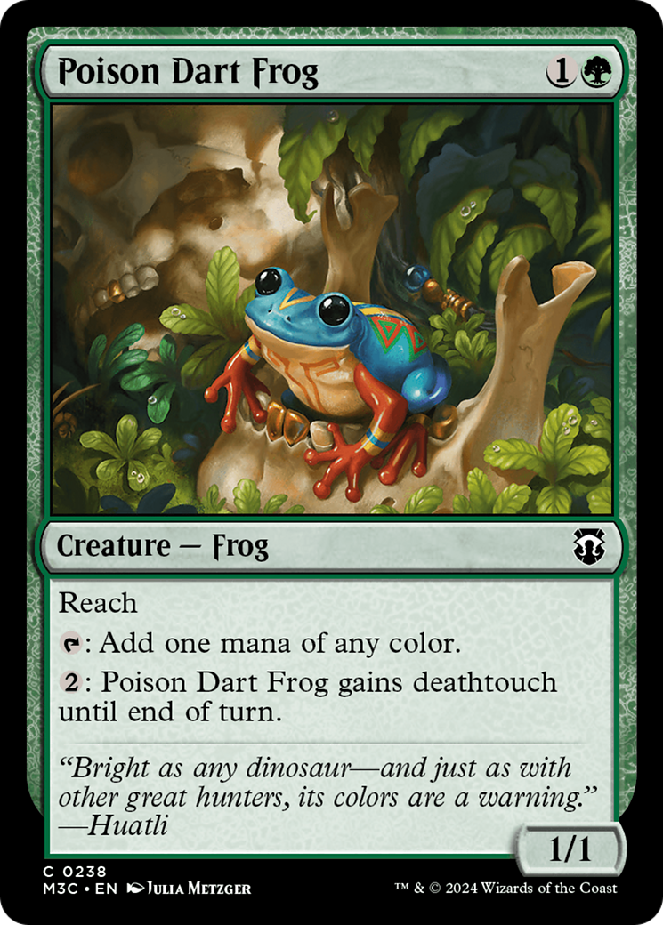 Poison Dart Frog (Ripple Foil) [Modern Horizons 3 Commander] | Grognard Games