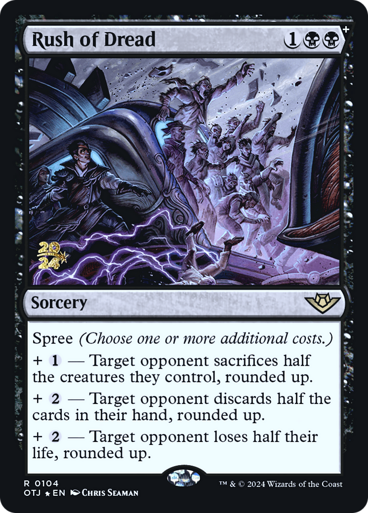 Rush of Dread [Outlaws of Thunder Junction Prerelease Promos] | Grognard Games