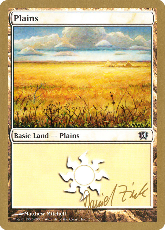 Plains (dz332) (Daniel Zink) [World Championship Decks 2003] | Grognard Games