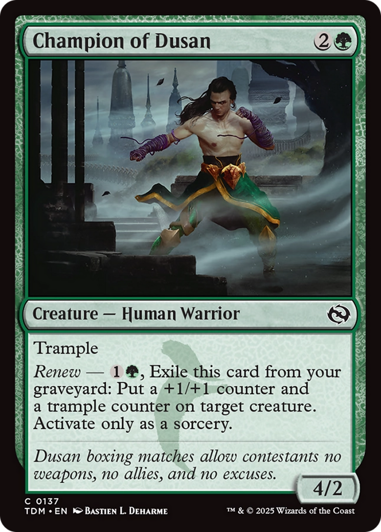 Champion of Dusan [Tarkir: Dragonstorm] | Grognard Games