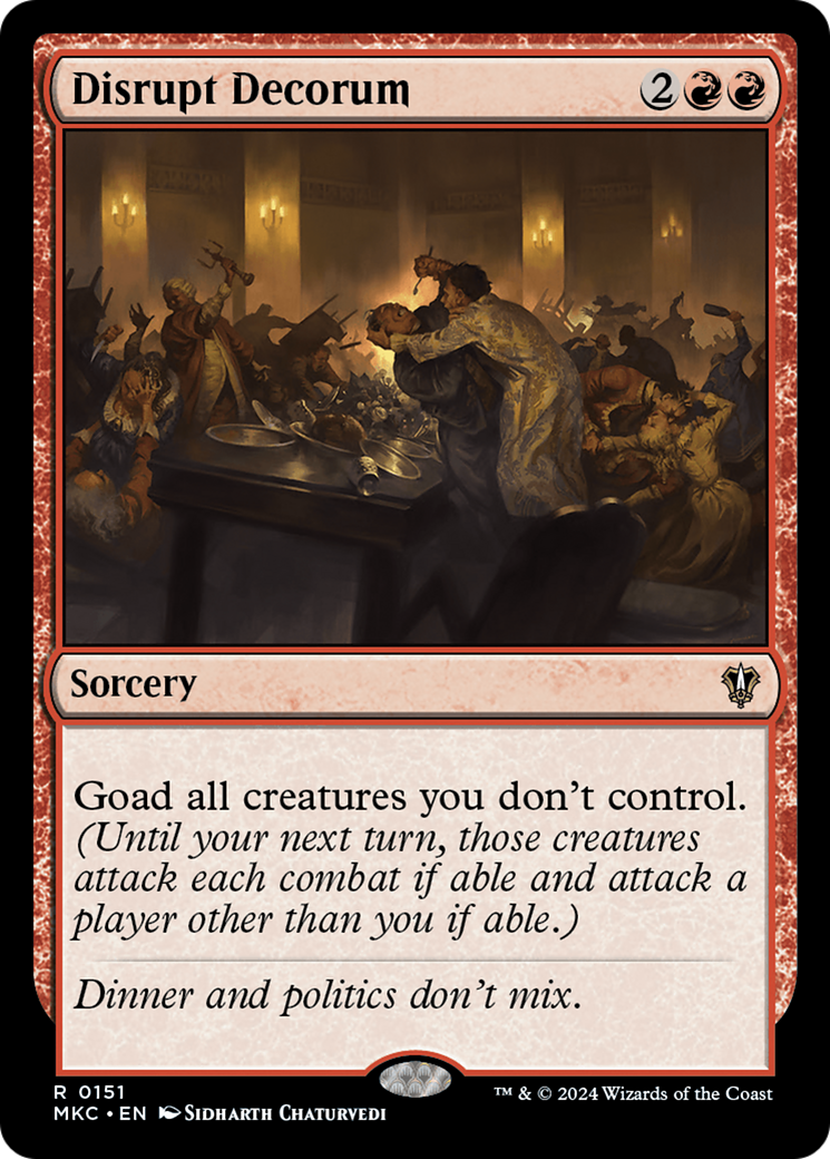 Disrupt Decorum [Murders at Karlov Manor Commander] | Grognard Games