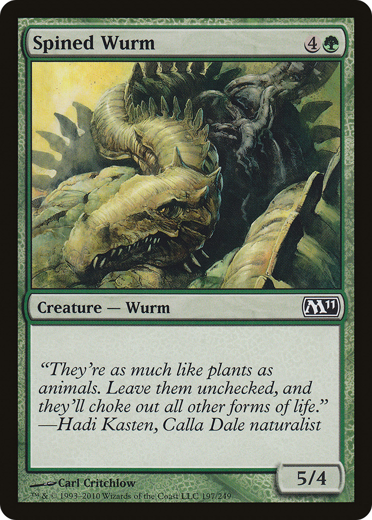 Spined Wurm [Magic 2011] | Grognard Games