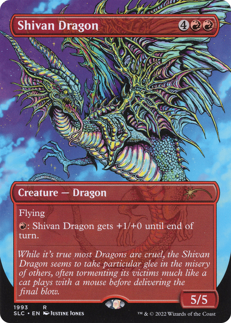 Shivan Dragon (Borderless) [Secret Lair 30th Anniversary Countdown Kit] | Grognard Games