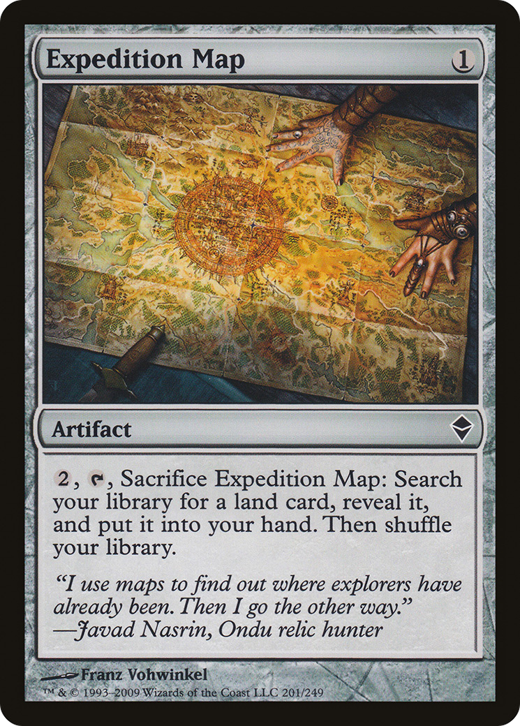 Expedition Map [Zendikar] | Grognard Games