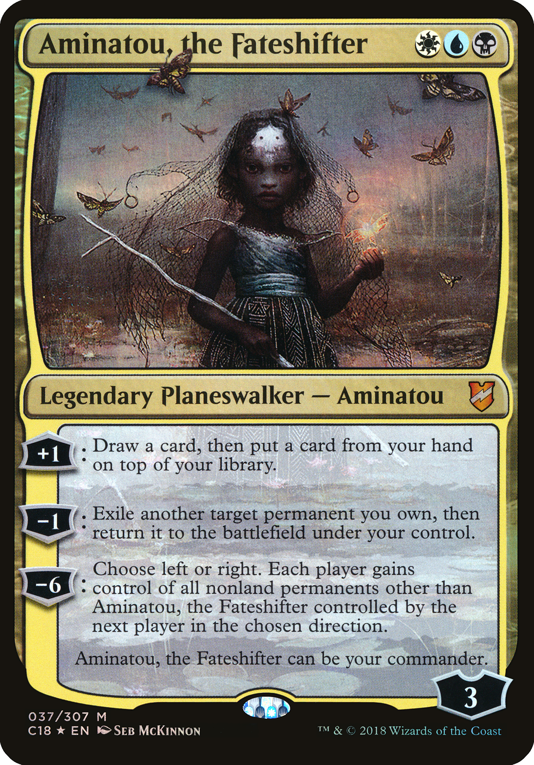 Aminatou, the Fateshifter (Oversized) [Commander 2018 Oversized] | Grognard Games