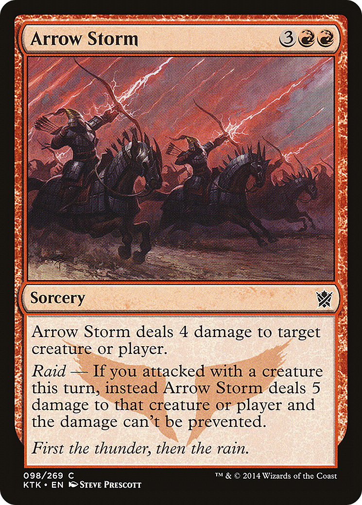 Arrow Storm (KTK-098) - Khans of Tarkir Foil | Grognard Games
