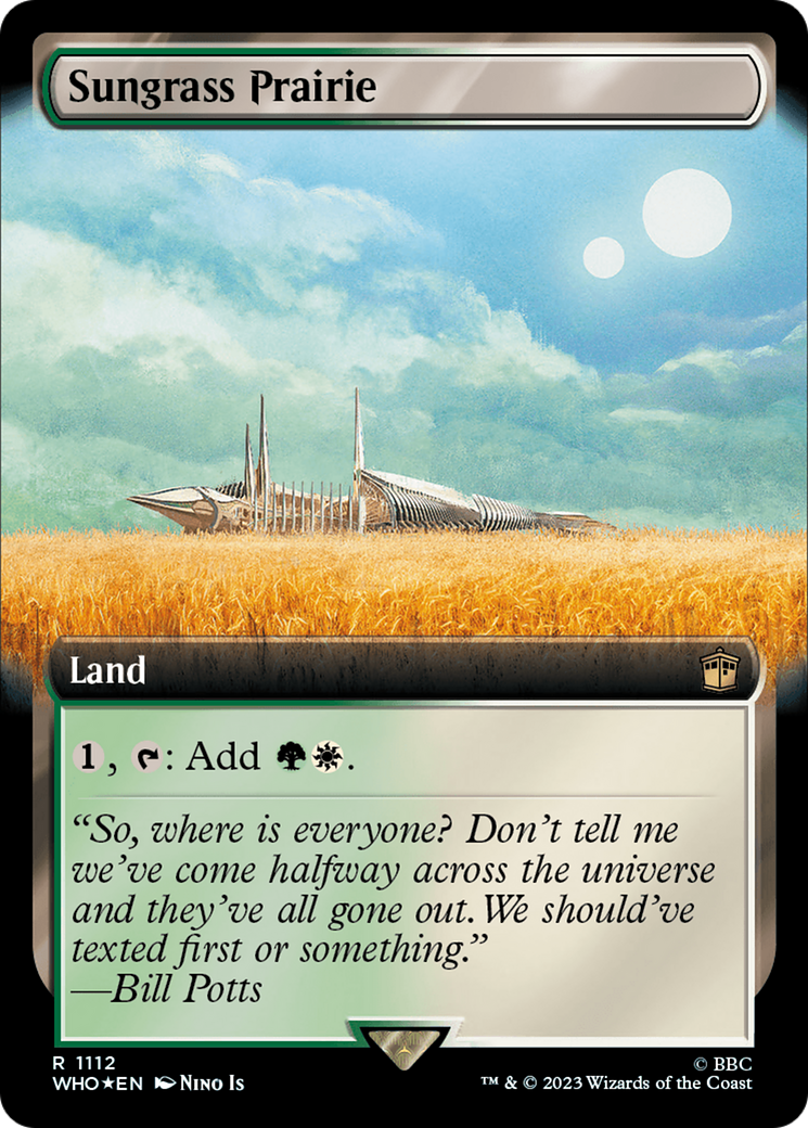 Sungrass Prairie (Extended Art) (Surge Foil) [Doctor Who] | Grognard Games