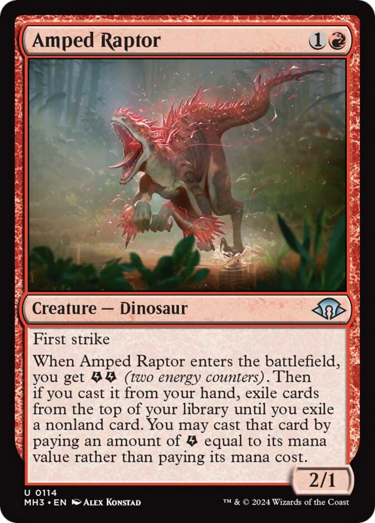Amped Raptor [Modern Horizons 3] | Grognard Games