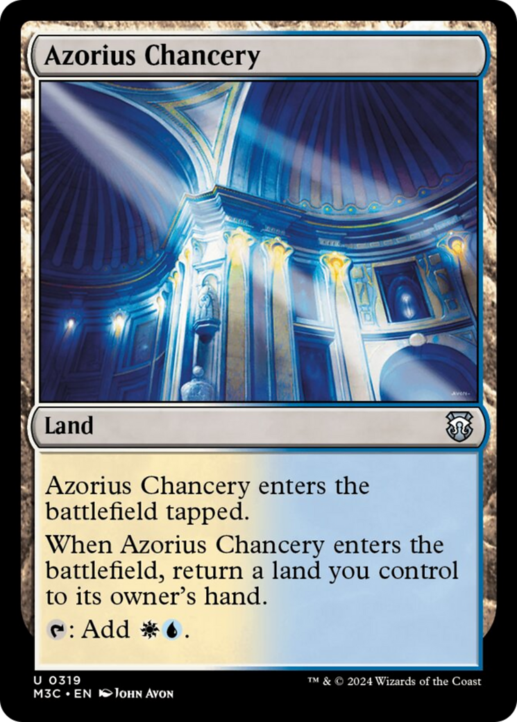 Azorius Chancery (Ripple Foil) [Modern Horizons 3 Commander] | Grognard Games