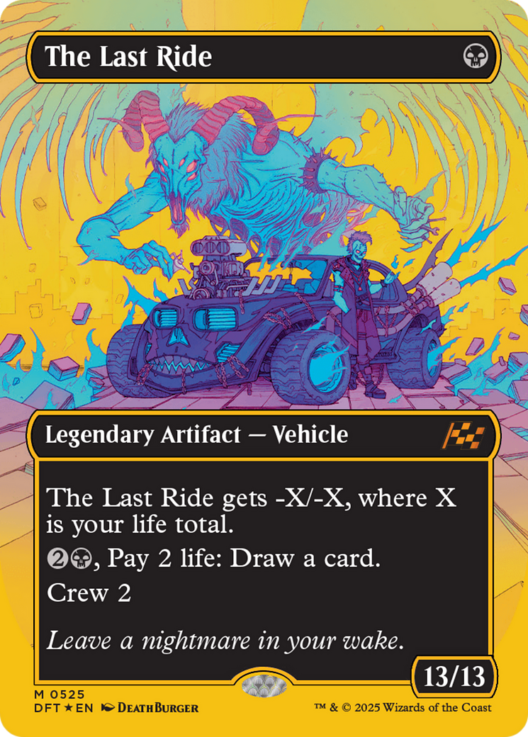 The Last Ride (Borderless) (First-Place Foil) [Aetherdrift] | Grognard Games