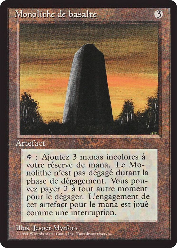 Basalt Monolith [Foreign Black Border] | Grognard Games