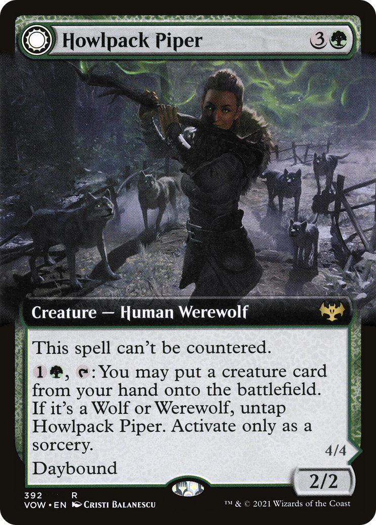 Howlpack Piper // Wildsong Howler (Extended) [Innistrad: Crimson Vow] | Grognard Games