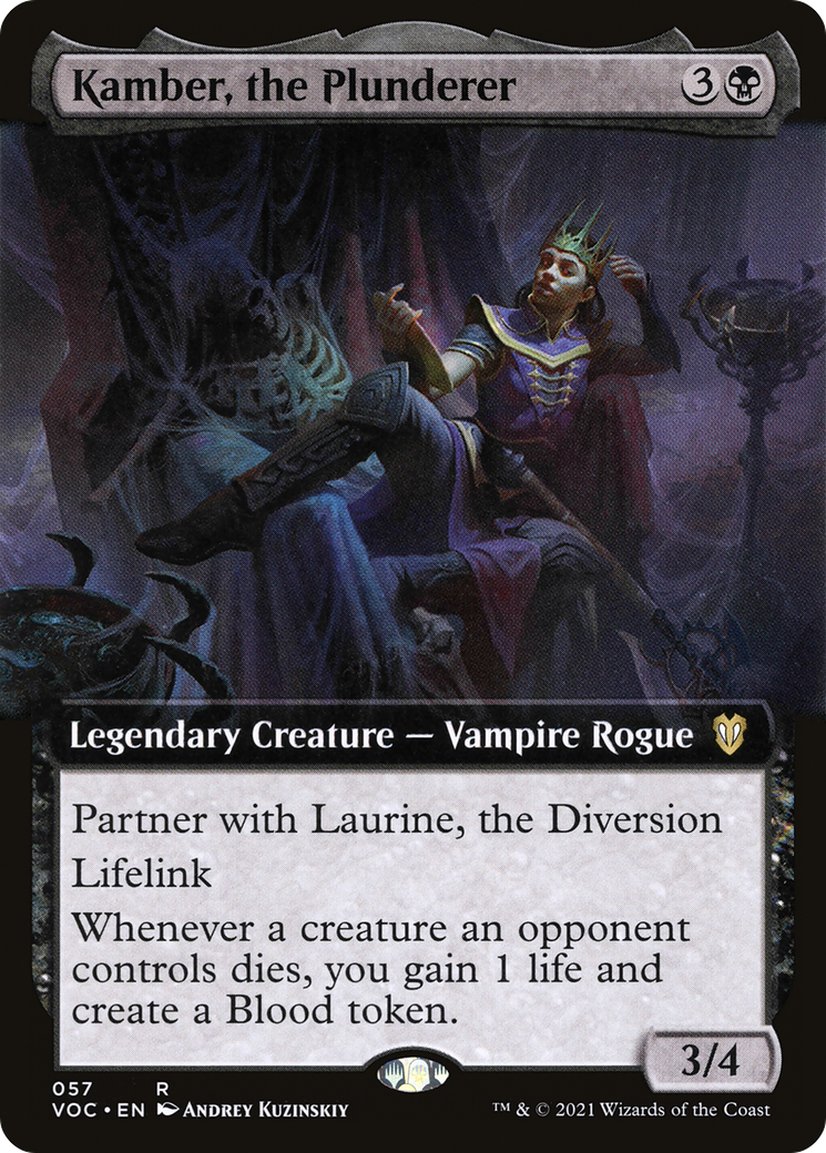 Kamber, the Plunderer (Extended) [Innistrad: Crimson Vow Commander] | Grognard Games