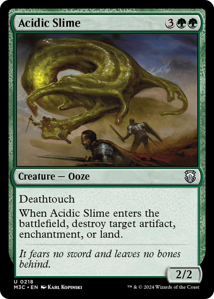 Acidic Slime (Ripple Foil) [Modern Horizons 3 Commander] | Grognard Games