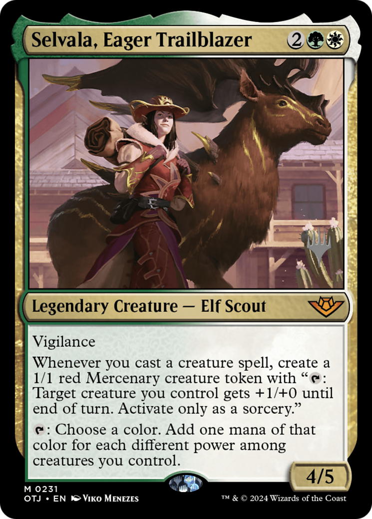 Selvala, Eager Trailblazer (Promo Pack) [Outlaws of Thunder Junction Promos] | Grognard Games