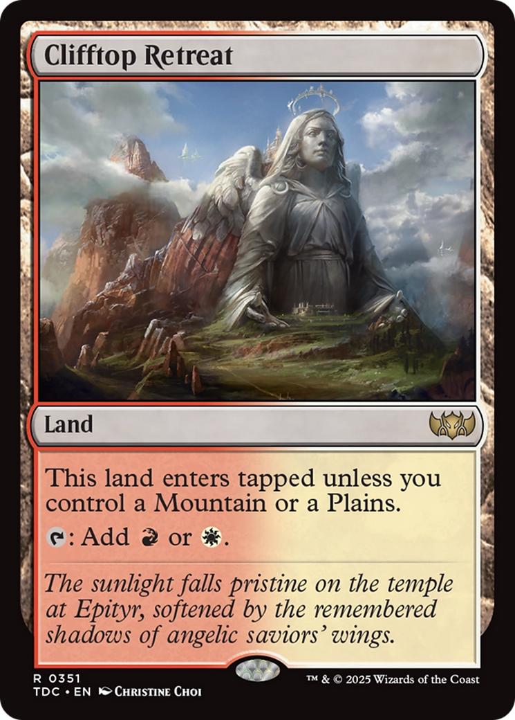 Clifftop Retreat [Tarkir: Dragonstorm Commander] | Grognard Games