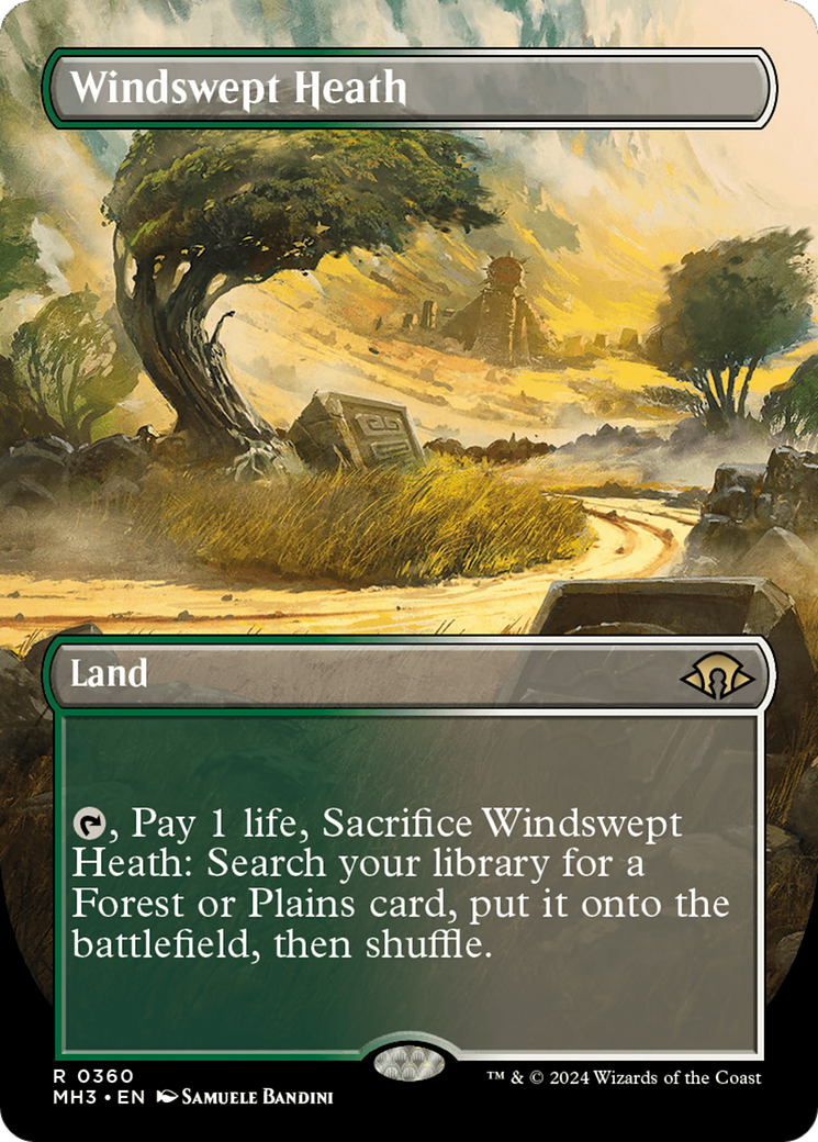 Windswept Heath (Borderless) [Modern Horizons 3] | Grognard Games