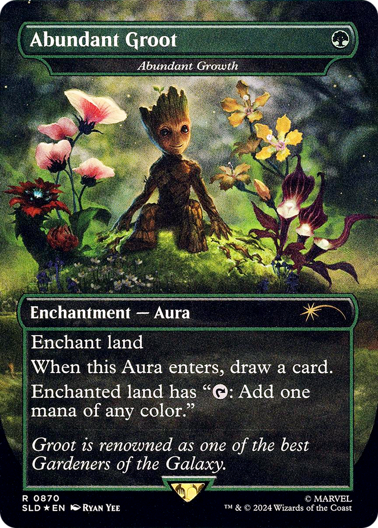 Abundant Groot - Abundant Growth (Rainbow Foil) [Secret Lair Drop Series] | Grognard Games