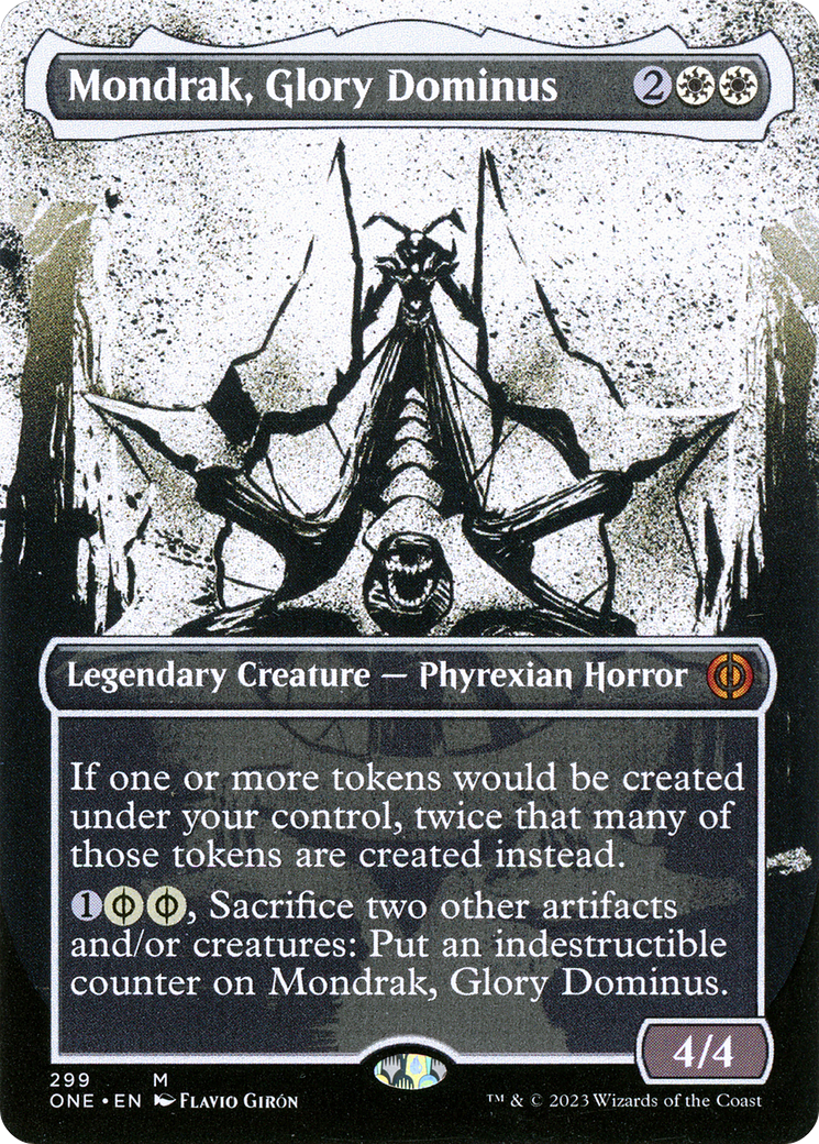 Mondrak, Glory Dominus (Borderless Ichor) [Phyrexia: All Will Be One] | Grognard Games