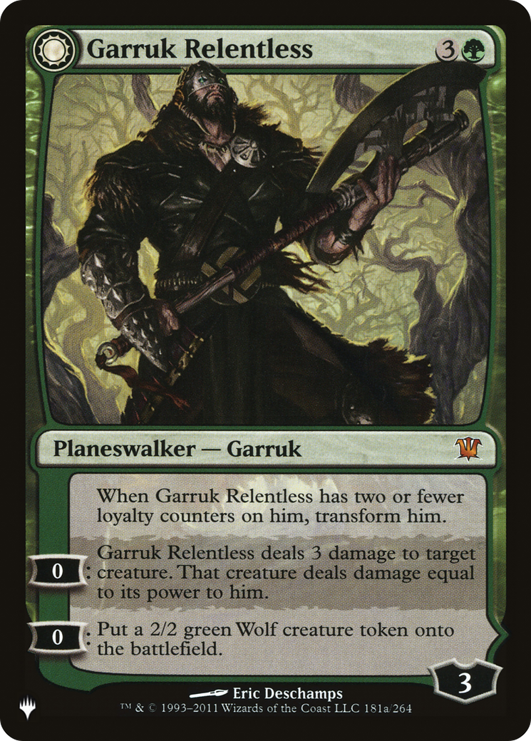 Garruk Relentless // Garruk, the Veil-Cursed [Secret Lair: From Cute to Brute] | Grognard Games