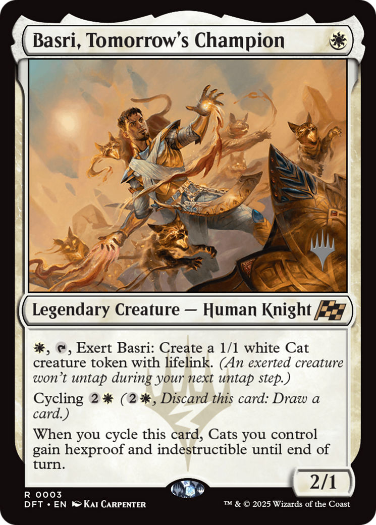 Basri, Tomorrow's Champion (Promo Pack) [Aetherdrift Promos] | Grognard Games