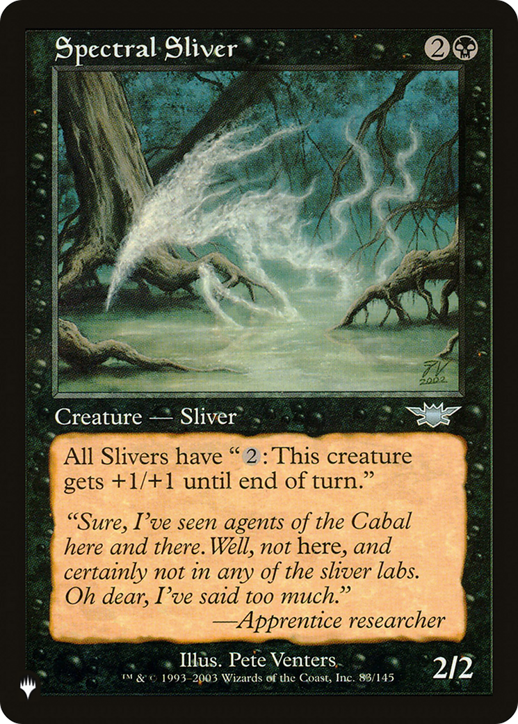 Spectral Sliver [The List] | Grognard Games