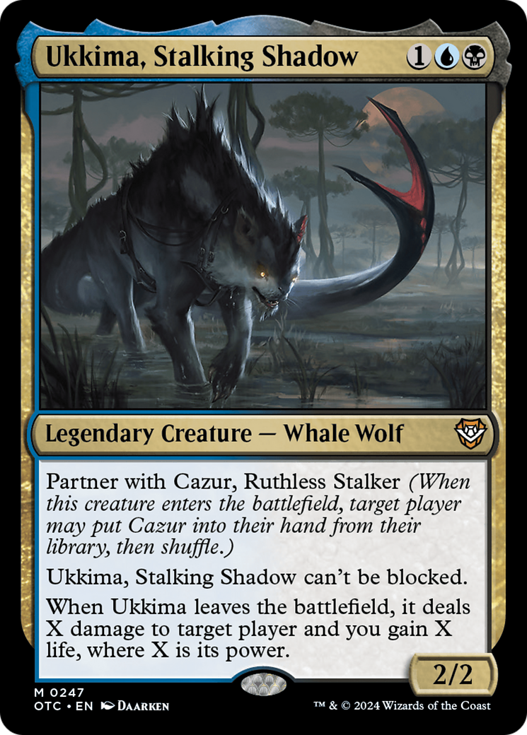 Ukkima, Stalking Shadow [Outlaws of Thunder Junction Commander] | Grognard Games