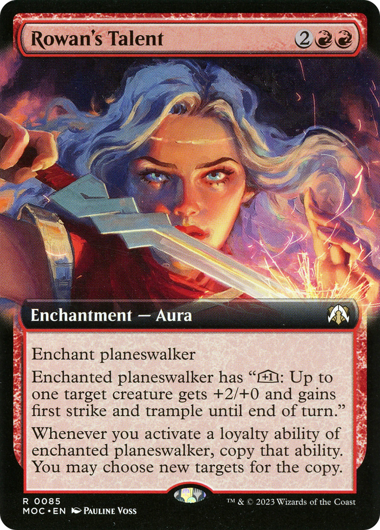 Rowan's Talent (MOC-085) - March of the Machine Commander: (Extended Art) Foil | Grognard Games