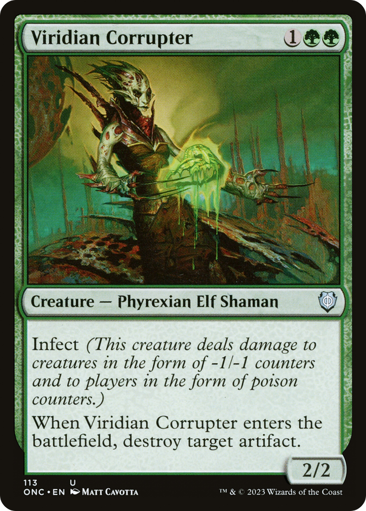 Viridian Corrupter [Phyrexia: All Will Be One Commander] | Grognard Games