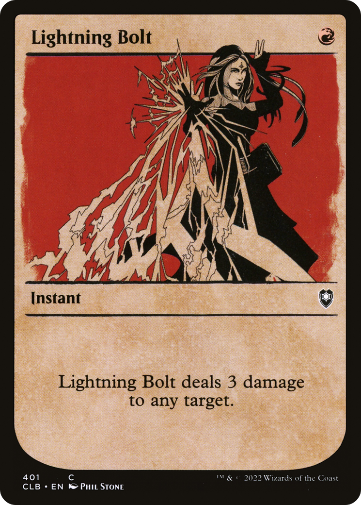 Lightning Bolt (Showcase) [Commander Legends: Battle for Baldur's Gate] | Grognard Games