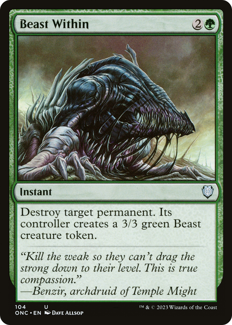 Beast Within [Phyrexia: All Will Be One Commander] | Grognard Games