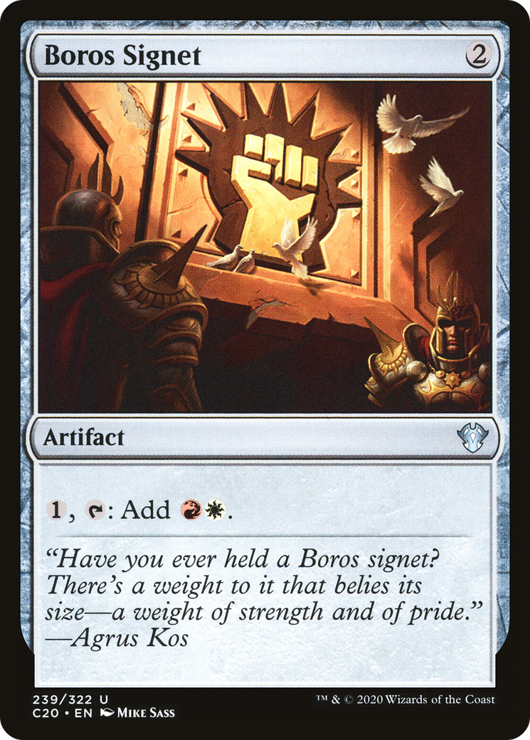 Boros Signet [Commander 2020] | Grognard Games