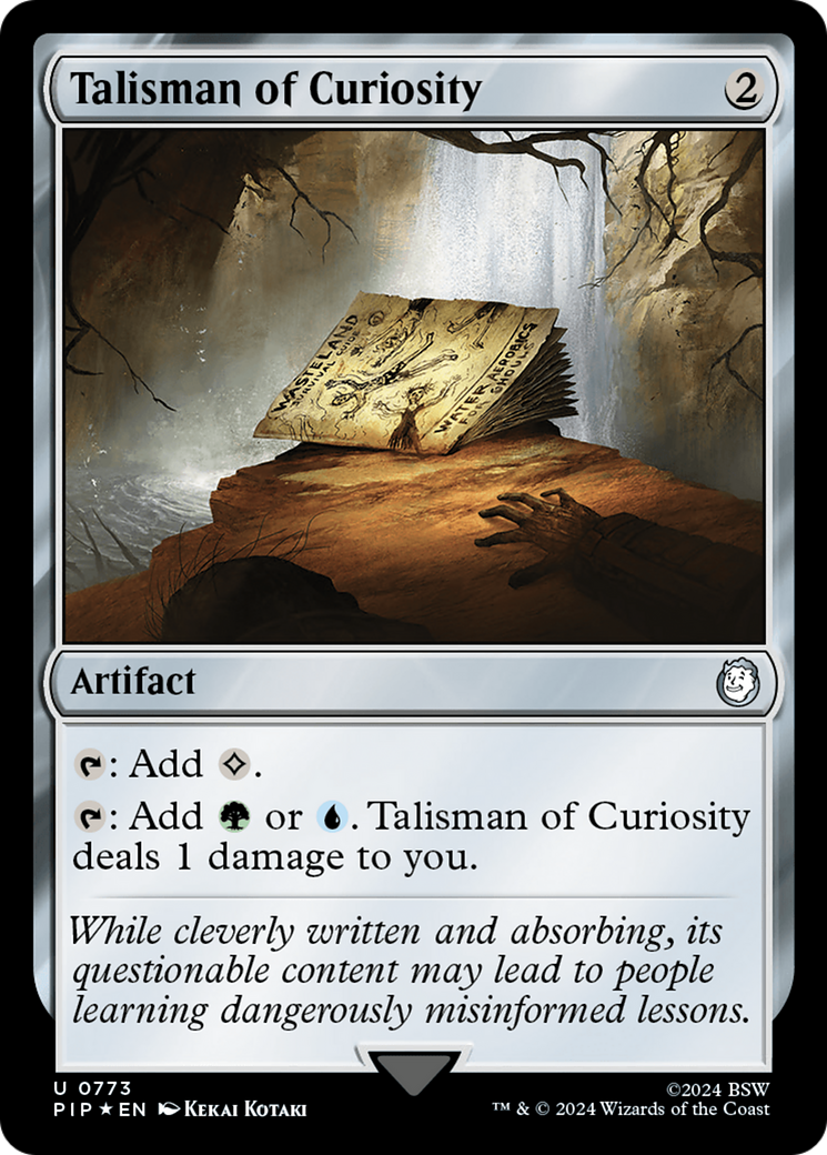 Talisman of Curiosity (Surge Foil) [Fallout] | Grognard Games