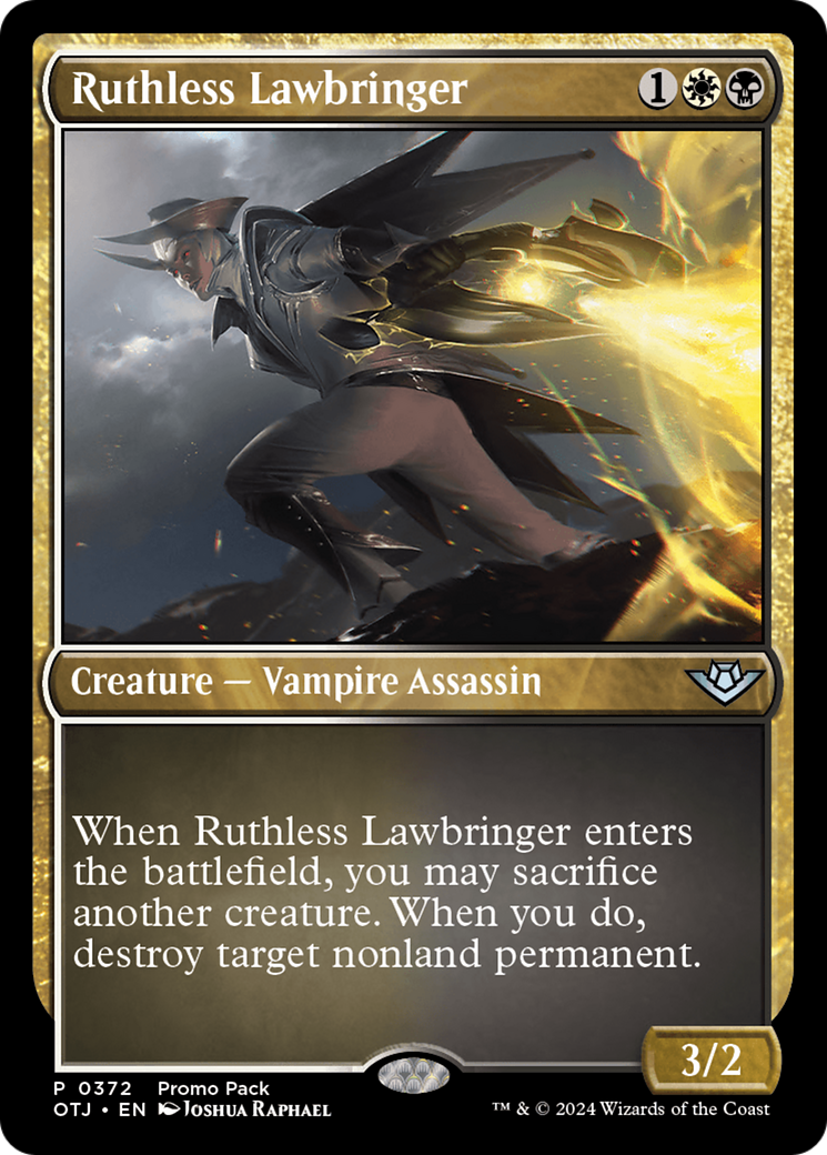 Ruthless Lawbringer (Promo Pack) [Outlaws of Thunder Junction Promos] | Grognard Games