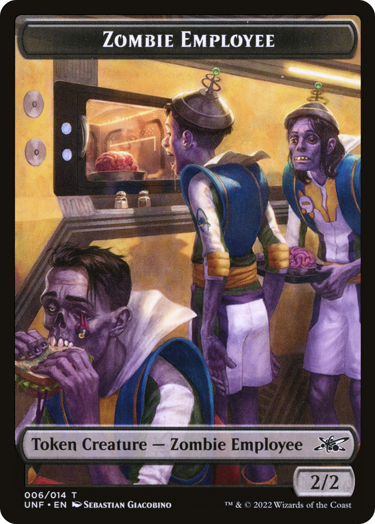 Zombie Employee Token [Unfinity Tokens] | Grognard Games