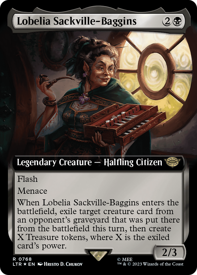 Lobelia Sackville-Baggins (Extended Art) (Surge Foil) [The Lord of the Rings: Tales of Middle-Earth] | Grognard Games