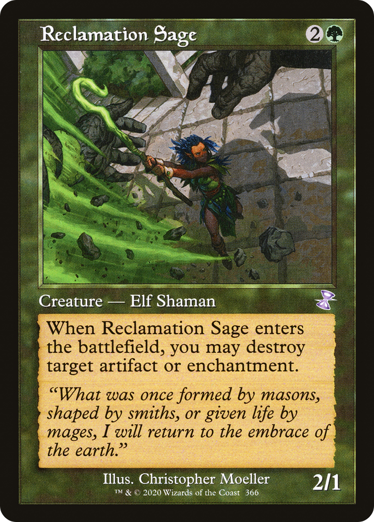 Reclamation Sage (Timeshifted) [Time Spiral Remastered] | Grognard Games